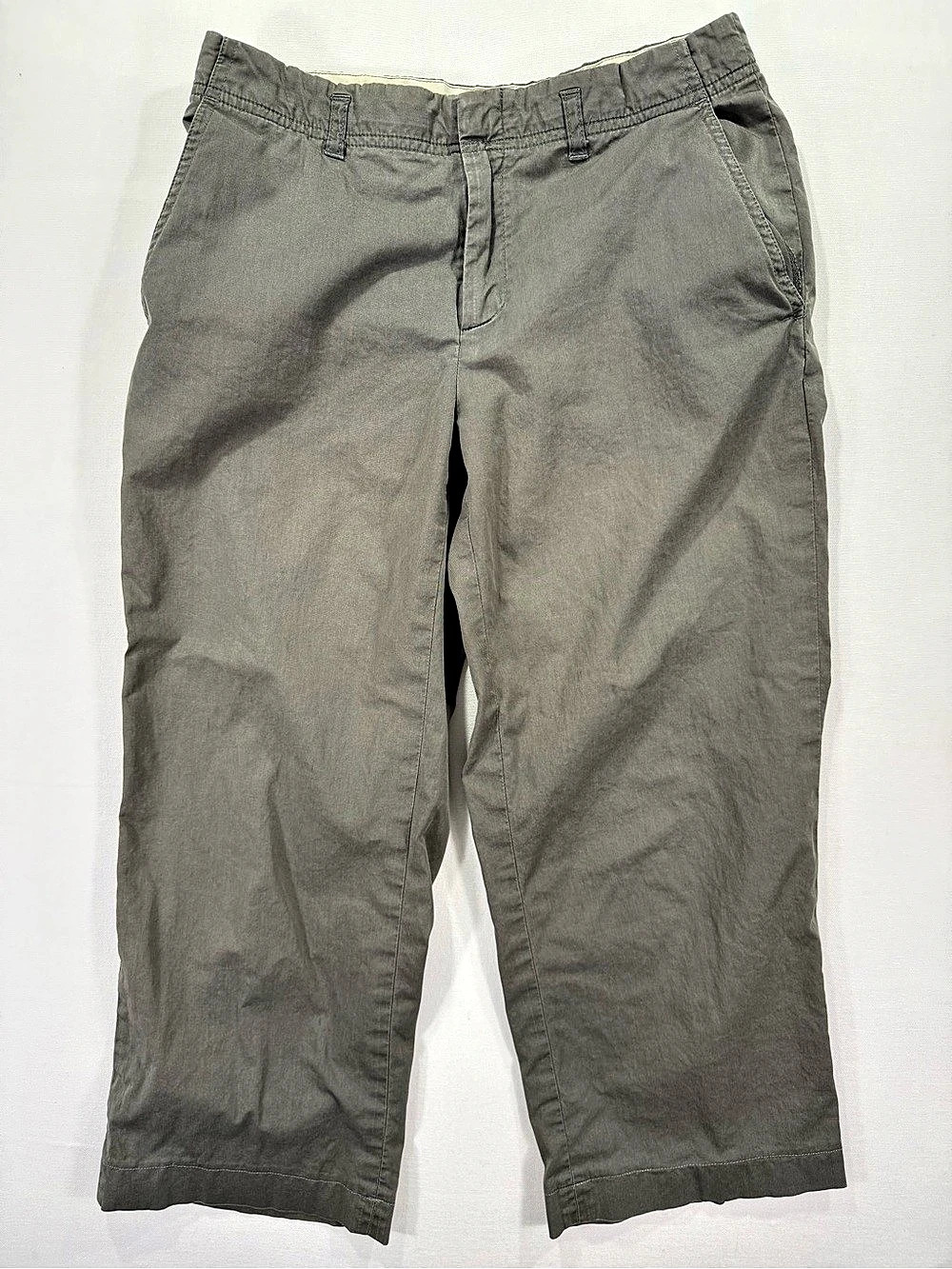 Banana Republic Cropped Straight Leg Pants Gray Size 4